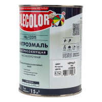 Эмаль OLECOLOR НЦ-132П черный, 0.7 кг 4100000072