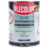Эмаль OLECOLOR НЦ-132П белый, 0.7 кг 4100000048