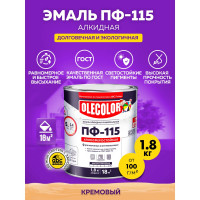 Эмаль OLECOLOR ПФ-115 кремовый, 1.8 кг 4300000208
