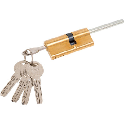 Цилиндровый механизм под вертушку (длинный шток) KALE KILIT 164 SX/71 (35+10+26) мм, латунь, 5 ключей27317