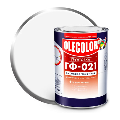 Грунтовка OLECOLOR ГФ-021 белый, 1 кг 4300009178