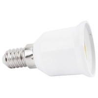 Переходник General Lighting Systems GLH-E14/E27-W белый 474017