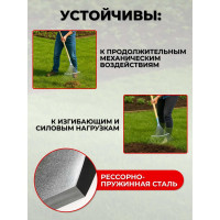 Веерные проволочные грабли Агростройлидер 18-ти зубые, оцинкованная сталь, без черенка САД-09.10