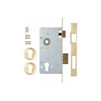 Корпус врезного замка с защёлкой 152/R, 60 мм, w/b, латунь KALE KILIT 152R6000053