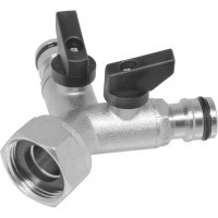 Распределитель 2-х канальный с подключением MasterProf 3/4", латунь ДС.071471.ИМ