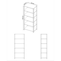 Стеллаж ООО Металекс Metalex AIR 2200x800x300 6 полок SMAVI228030