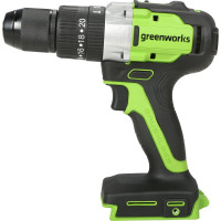 Ударная аккумуляторная дрель-шуруповерт Greenworks GD24DD60 3704107