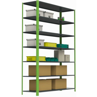 Стеллаж ООО Металекс Metalex AIR 2200x1600x300 мм, 7 полок SMAVII221630