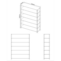 Стеллаж ООО Металекс Metalex AIR 2200x1600x500 мм, 7 полок SMAVII221650