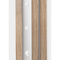 Интерьерная рейка Стильный Дом 11 шт, 2700x16x35 мм, дуб сонома v530637