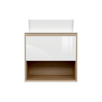 Тумба Cersanit LOUNA 60 со столешницей SP-SZ-LOU60-BL/Wh