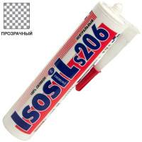 Профессиональный нейтральный силиконовый герметик Isosil S206, бесцветный, 280 мл 2060011