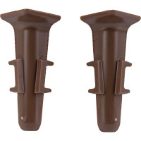 Внутренний угол для плинтуса DECONIKA (70 мм; 301 Венге; 2 шт.) Д-П70-В-Ф2 301 ВНГ