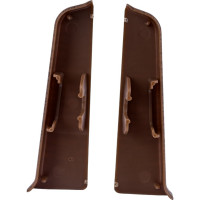 Торцевые заглушки для плинтуса DECONIKA (70 мм; 301 Венге; 2 шт.) Д-П70-Тп-Ф1 301 ВНГ