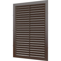 Решетка вентиляционная вытяжная 1724С (170x240 мм; АБС; коричневая) ERA 86-680