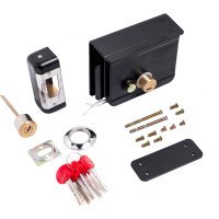 Накладной электромеханический замок БУЛАТ ЗЭМн 650 ПП с защитной пластиной ДЛЯ КАЛИТОК И ВОРОТ 14095