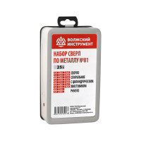 Набор сверл №81 Р6М5К5 25 шт Волжский Инструмент 5503097