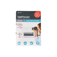 Батарейка GoPower CR123A BL1 Lithium 3V (1/8/80) 00-00018324