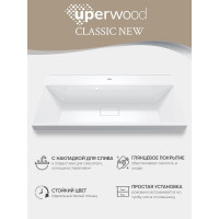 Раковина для ванной Uperwood Classic New 90 см, с декоративной крышкой для слива 291021026