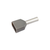 Изолированный двойной наконечник-гильза HLT Ншви2 2.5-10 мм серый упаковка 100 шт 084-04-58,084-04-058 4670042794258