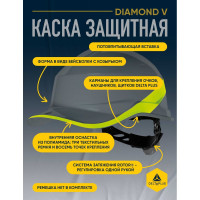 Каска защитная Delta Plus DIAMONDV серая DIAM5GRJAFL