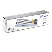 Электронный трансформатор для светодиодной ленты FERON 60W 24V (драйвер), LB019, 48046