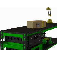 Стол-верстак Metalex c одной тумбой 950x1200x400 мм SVTI951240