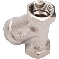 Сетчатый фильтр для воды VALFEX 3/4" ВР/ВР латунный, под пломбу, никелированный 46Б5фт1 VF.192.LN0.034.Bir