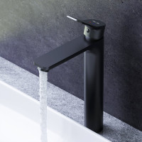 Смеситель для умывальника AM.PM X-Joy высокий, черный F85A92022