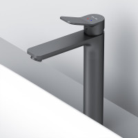 Смеситель для умывальника AM.PM X-Joy высокий, черный F85A92022