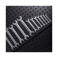 Набор двусторонних гаечных ключей DELI 10-32мм /12 шт DL160012A (Сталь 40Cr, чехол из ткани oxford) 98323