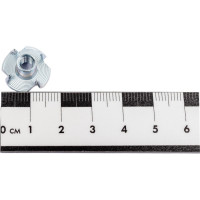 Крыльчатая мебельная забивная гайка DINFIX DIN 1624, оцинкованная, М5, 10 шт. 00-00002840