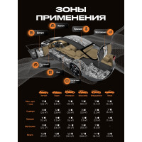 Виброизоляция для автомобиля SGM Бета 2, 10 листов/ Шумоизоляция для авто SGM.BETA.2.10