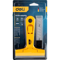 Скребок DELI DL4723 145 мм + 10 лезвий 98392
