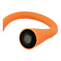 Смеситель для мойки Juguni одноручный с гибким изливом 2 режима (оранжевый), креп. гайка, 0402.148