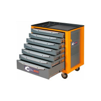Инструментальная тележка Toollbox с центральным замком серии standart TBS-7 RAL 2008