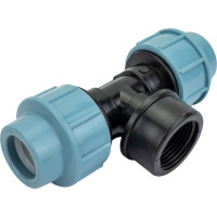 Тройник компрессионный ПНД 25 мм, 1F AV Engineering AVE1082501