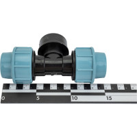 Тройник компрессионный ПНД 25 мм, 1F AV Engineering AVE1082501