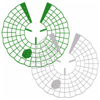 Кустодержатель для клубники МУЛЬТИДОМ Урожай диаметр 31 см VL83-234