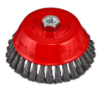 Щетка корщетка чашка YIDA 150 мм, М14, жесткая проволока TORGWIN T994802