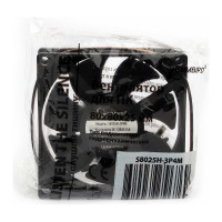Гидродинамический тихий вентилятор Gembird 80x80x25, 3 pin/4pin Molex, провод 30 см, S8025H-3P4M