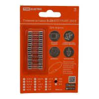 Плавкая вставка TDM ELECTRIC Н520Т 12А 250В упаковка (10 шт.) SQ0738-0117