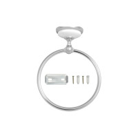 Полотенцедержатель Solinne Blanco кольцевой хром-белый B-51103 1402.204