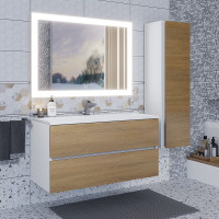 Раковина для ванной uperwood Barsa 100 см, полувстраиваемая, прямоугольная 293020531