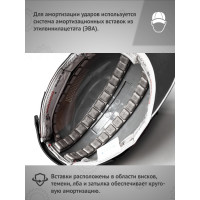 Защитная каскетка Ампаро Легионер черно-синяя 126926