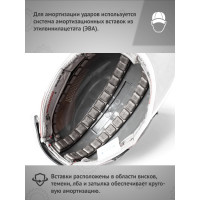 Защитная каскетка Ампаро Легионер белая 126925