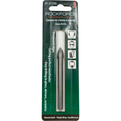 Сверло по стеклу и плитке 9мм, в блистере Rockforce RF-37209 RF-37209(49311)