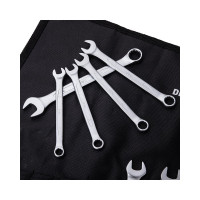 Набор комбинированных гаечных ключей DELI DL130014A (Сталь 40Cr, чехол из ткани oxford) 6-24мм/14шт 104509