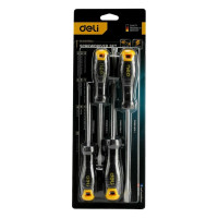 Набор отверток DELI dl620004 SL5x100, SL6x150, PH1x100, PH2x150, 4 шт. 104546