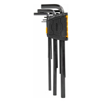 Набор сверхдлинных шестигранных ключей DELI dl231309h материал Cr-V, 1,5, 2, 2,5, 3, 4, 5, 6, 8, 10 мм, пластиковый держатель, 9 шт. 104512